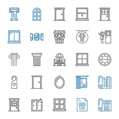 architectural icons set