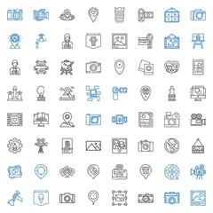 Fototapeta premium picture icons set