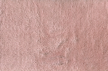 texture of pink fabric with long fibers
