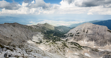 View from the Koncheto Ridge, Pirin Mountains, Bulgaria