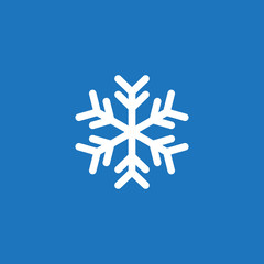 Snowflake icon logo design vector template