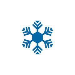 Snowflake icon logo design vector template