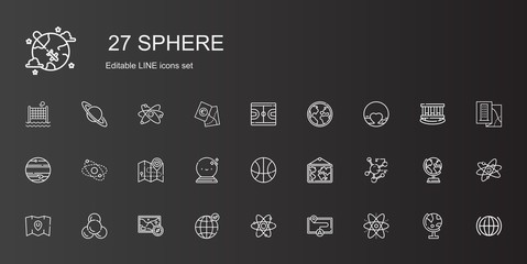 sphere icons set
