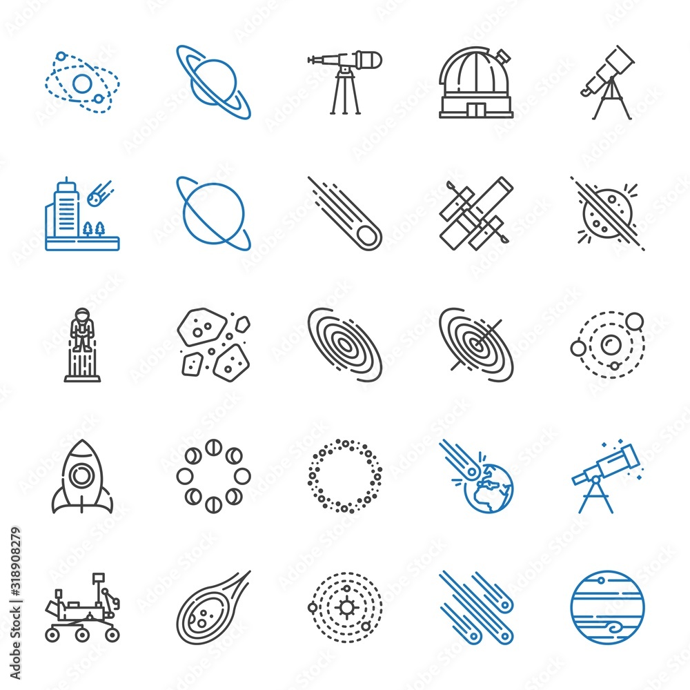 Canvas Prints cosmos icons set