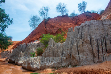 Fototapeta na wymiar Canyon in Mui Mien, Vietnam