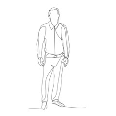 continuous line drawing, man, guy, minimal design