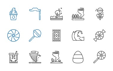 swirl icons set