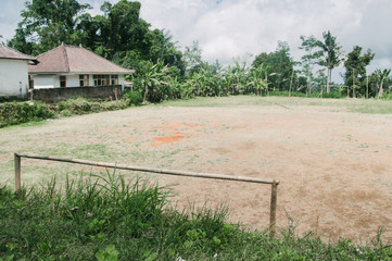 Fototapeta na wymiar Ubud (Bali, Indonesia): the soccer field
