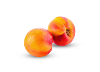 nectarine isolated on white background