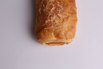 Delicious cheese bun and ham