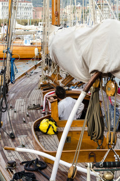 éléments et corde de voilier et bateau