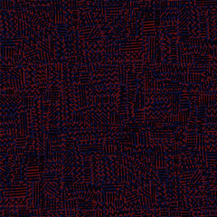 Fototapeta premium Seamless geometric vector pattern in rythmic ethnic Memphis style, linear background.