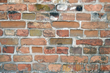 old brick wall as background
