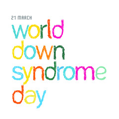 World Down Syndrome Day illustrator template