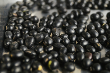 Close-up of black beans