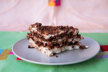 Steamed rice flour with red bean for Korean rice cake