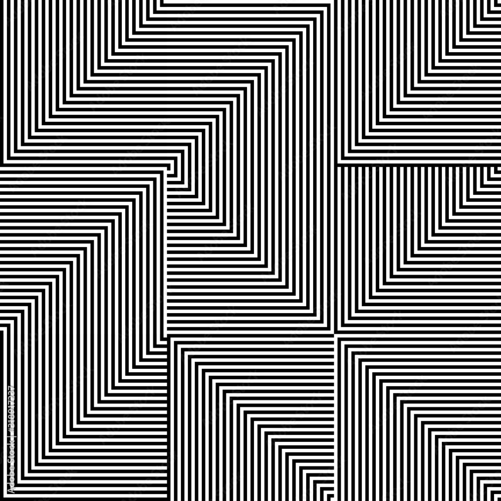 Poster linear abstract vector pattern design