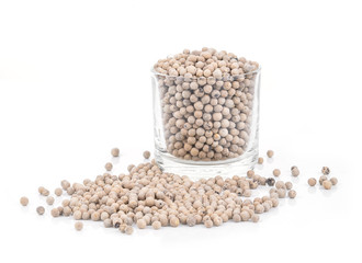 White pepper  isolated on white background