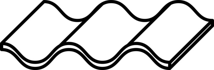 Roof tile icon - vector illustration