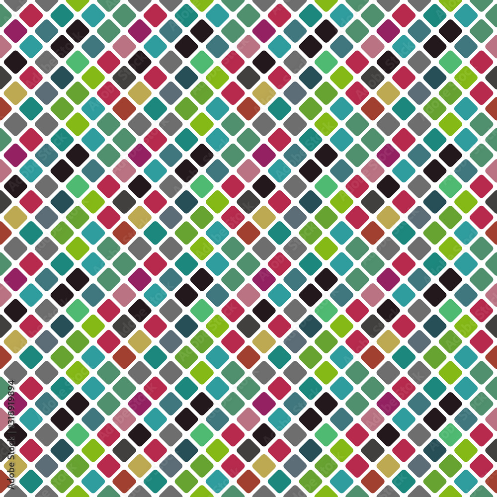 Poster seamless square pattern background design - abstract geometrical vector graphic