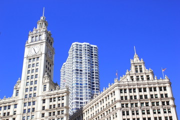 Obraz premium USA: Das historische Zentrum von Chicago (Illinois)