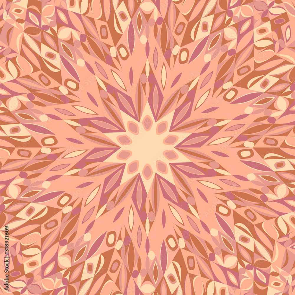 Poster dynamic circular burst pattern background - hypnotic colorful abstract vector graphic design with ge