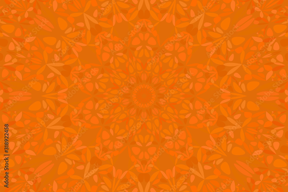 Aufkleber abstract radial pattern web background - floral psychedelic hypnotic vector art with colorful shapes