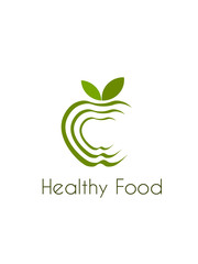 Apple logo on a white background