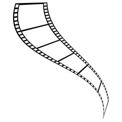 Naklejka premium abstrack filmstrip Logo Template vector illustration design