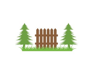 fence icon logo vector illustration design