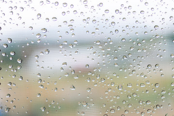 raindrops on a window