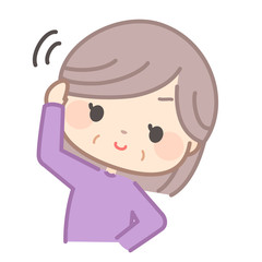 運動する老人のイラスト