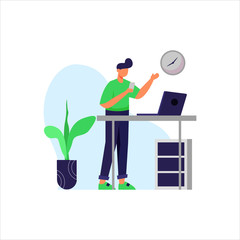 Design and manufacture of digital products vector illustration