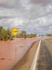Route inondée Australie NT 