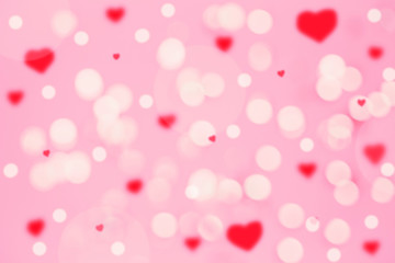 Abstract bokeh background. Defocused backdrop. Valentine day theme.