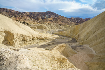 hikink the golden canyon - gower gulch circuit in death valley, california, usa
