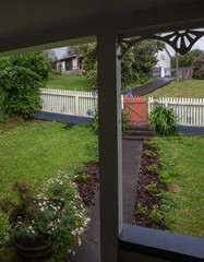 Gate. Victorian House an garden. Birkenhead Auckland New Zealand