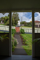 Gate. Victorian House an garden. Birkenhead Auckland New Zealand