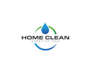Home Cleaning Services Logo Design Vector
