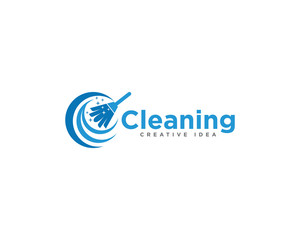Home Cleaning Services Logo Design Vector