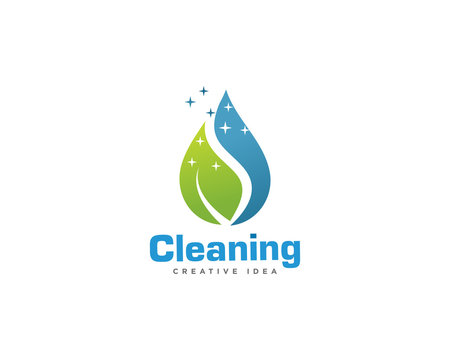 Home Cleaning Services Logo Design Vector