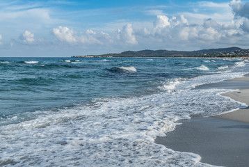 The beach  of La Caletta, in Siniscola (Sardinia) Italy