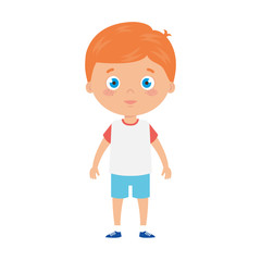 cute little boy with blonde hair avatar character
