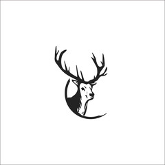 vector illustration of deer