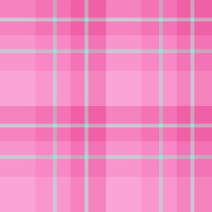 Fototapeta premium Seamless pattern in wonderful cold pink and mint green colors for plaid, fabric, textile, clothes, tablecloth and other things. Vector image.