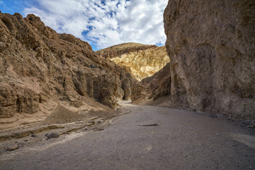 hikink the golden canyon - gower gulch circuit in death valley, california, usa