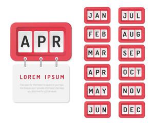 Presentation business infographic template for 12 months, 1 year, can be used for Business concept with 12 options, steps or processes.