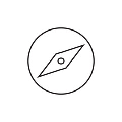 Compass line icon - simple graphic element
