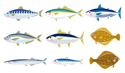 いろいろな魚のイラスト