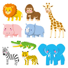 Obraz premium いろいろな動物のイラスト